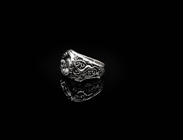 Viking Raven Animal Rings for Women Men Crow Bird Amulet Jewelry 925 Sterling Silver