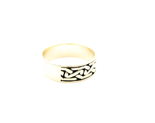 Celtic Knot Ring for Women Men Brass Jewelry Size 6-15