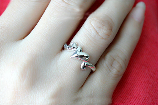 925 Sterling Silver Heart Ring | 925 Silver Rings Love Heart | 925 Silver  Heart 9 Ring - Rings - Aliexpress